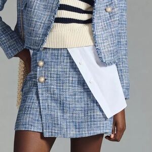 Maeve Tweed Skirt- quiet luxury, Chanel-like